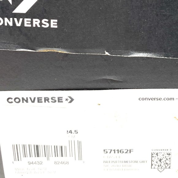💖MEGA SALE💖Converse Women 571162F CTAS Hi Pale Putty Limestone Grey  Sneakers - Picture 10 of 10